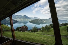 Bahnfahrt mit der ersten Bergbahn © Rigi Bahnen AG